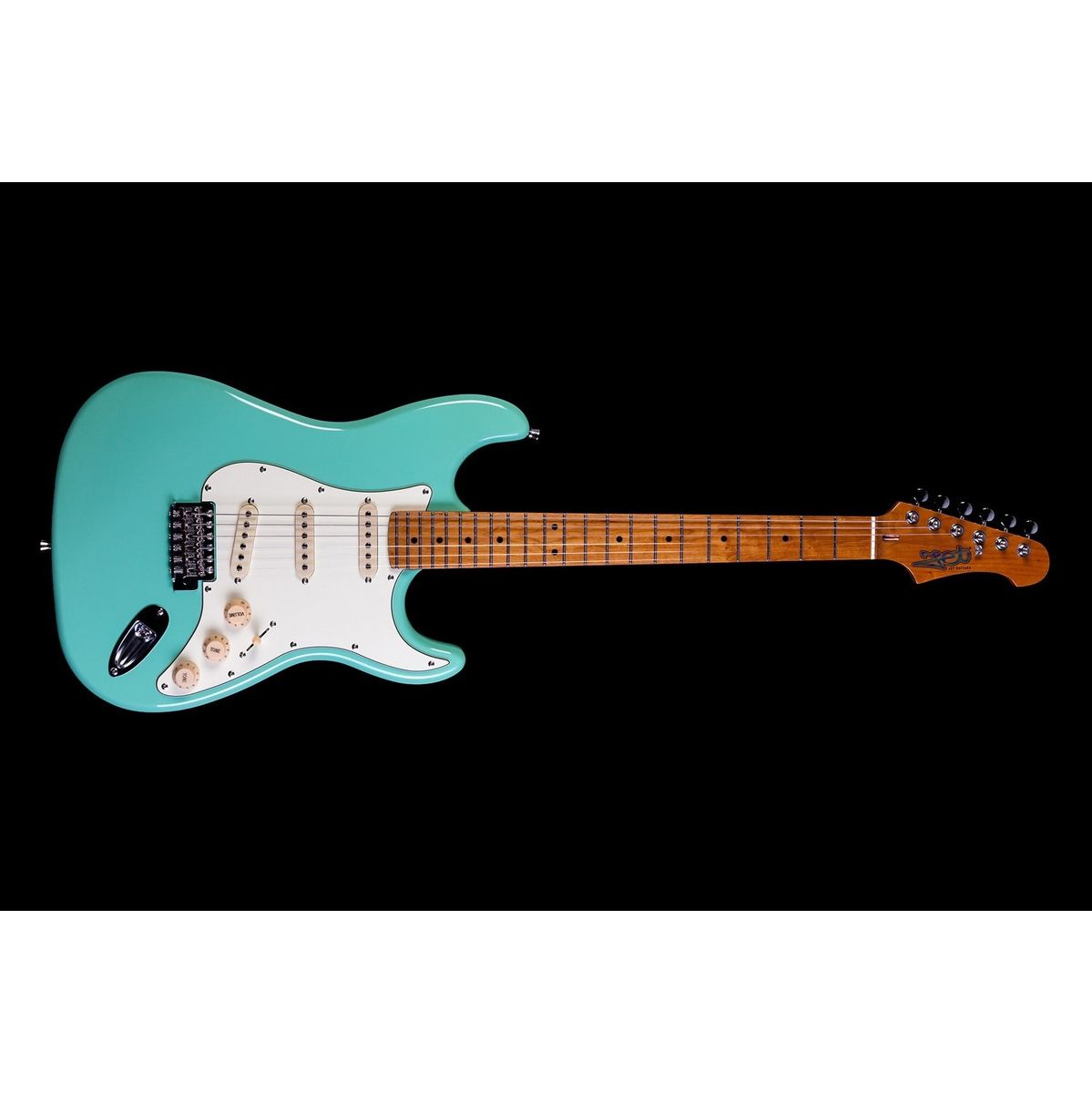 Jet JS-300 SFM elektrisch gitaar vooraanzicht dwars