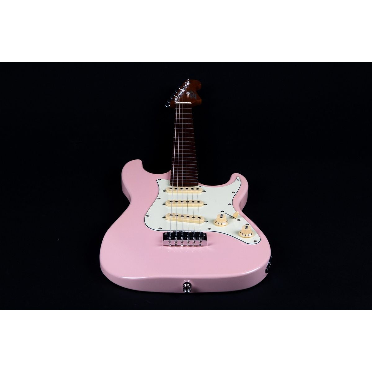 Jet JS-300 mini PK elektrisch gitaar aanzicht schuin van onderen
