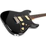 Jet JS-400 BKR H elektrisch gitaar schuin aanzicht body