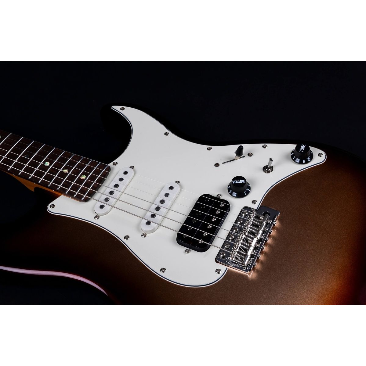 Jet JS-40 MB elektrisch gitaar schuin aanzicht body