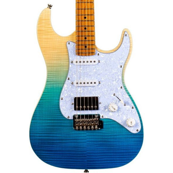 Jet JS-450 TBL elektrisch gitaar vooraanzicht body