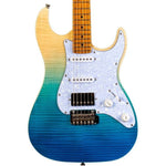 Jet JS-450 TBL elektrisch gitaar vooraanzicht body