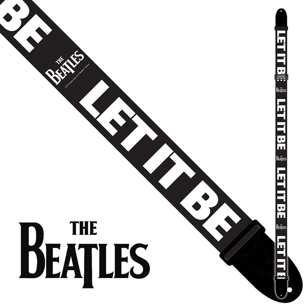 6084 The Beatles 2 inch Poly gitaar riem - Let It BE