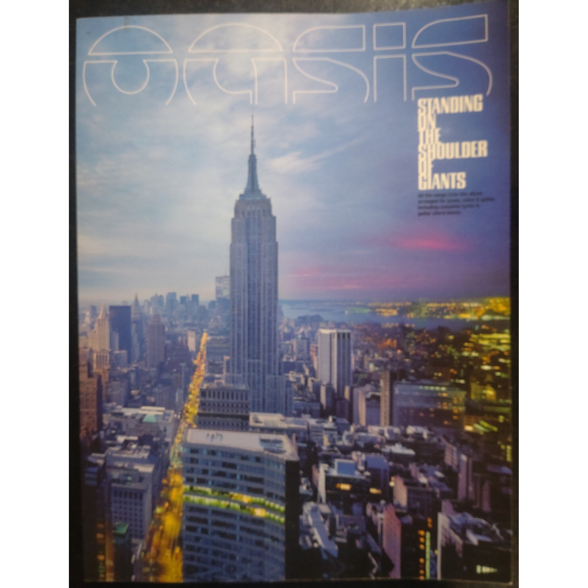 Sony Music Publishing Oasis - Standing On The Shoulders Of Giants - Piano, Vocals and Guitar