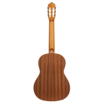 Ortega R121 klassiek gitaar aanzicht recht van achteren