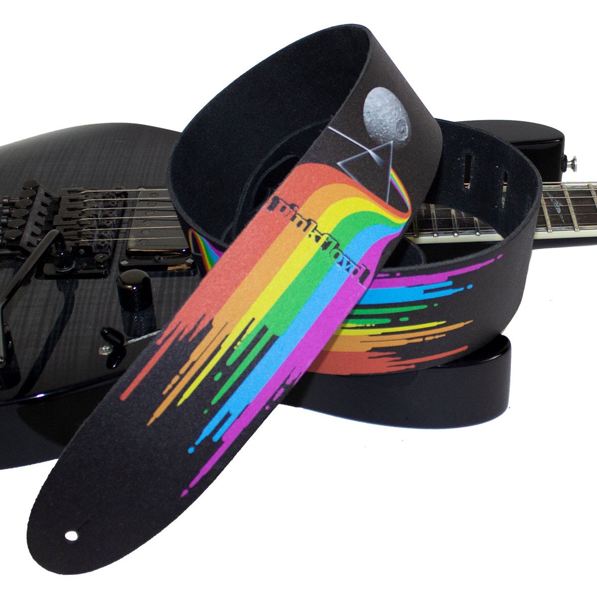 11058 Pink Floyd Dark Side Prism Leren gitaar riem