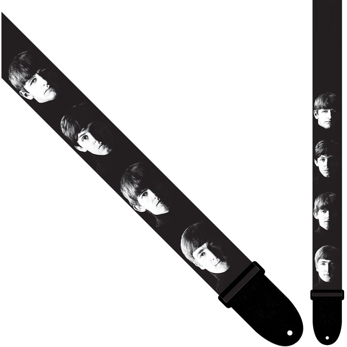 6104 The Beatles 2 inch Poly gitaar riem - Blackwhite Portraits