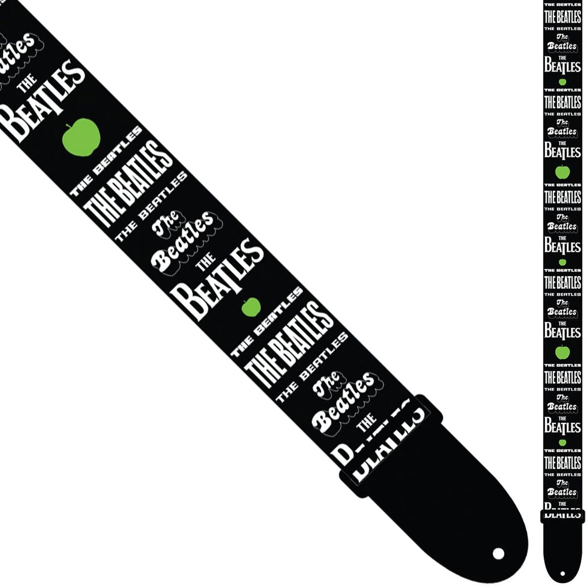 6105 The Beatles 2 inch Poly gitaar riem - Beatles Apple
