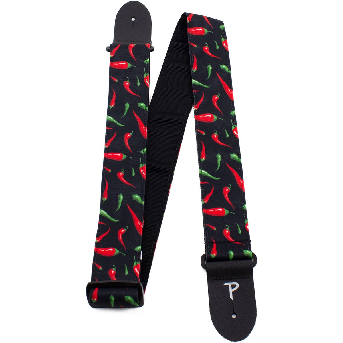 2 inch Red Peppers Fabricu gitaar riem