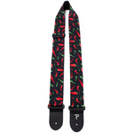 2 inch Red Peppers Fabricu gitaar riem