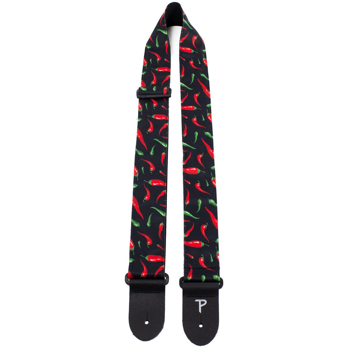 2 inch Red Peppers Fabricu gitaar riem