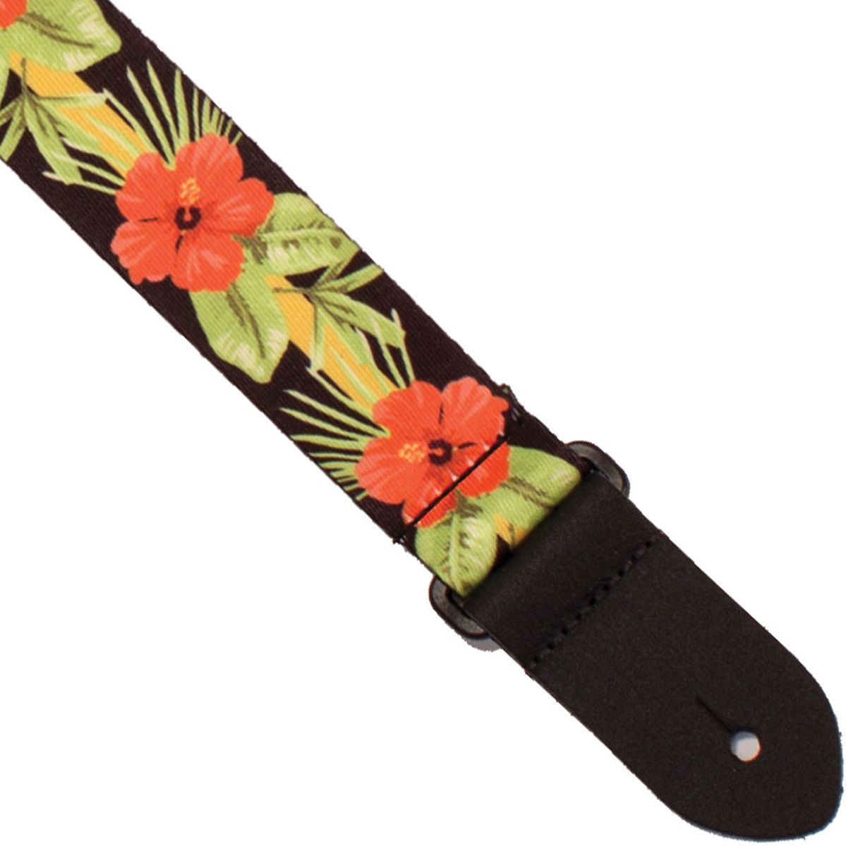 1,5 inch Polyester Ukelele riem Hawaiian Hibiscus
