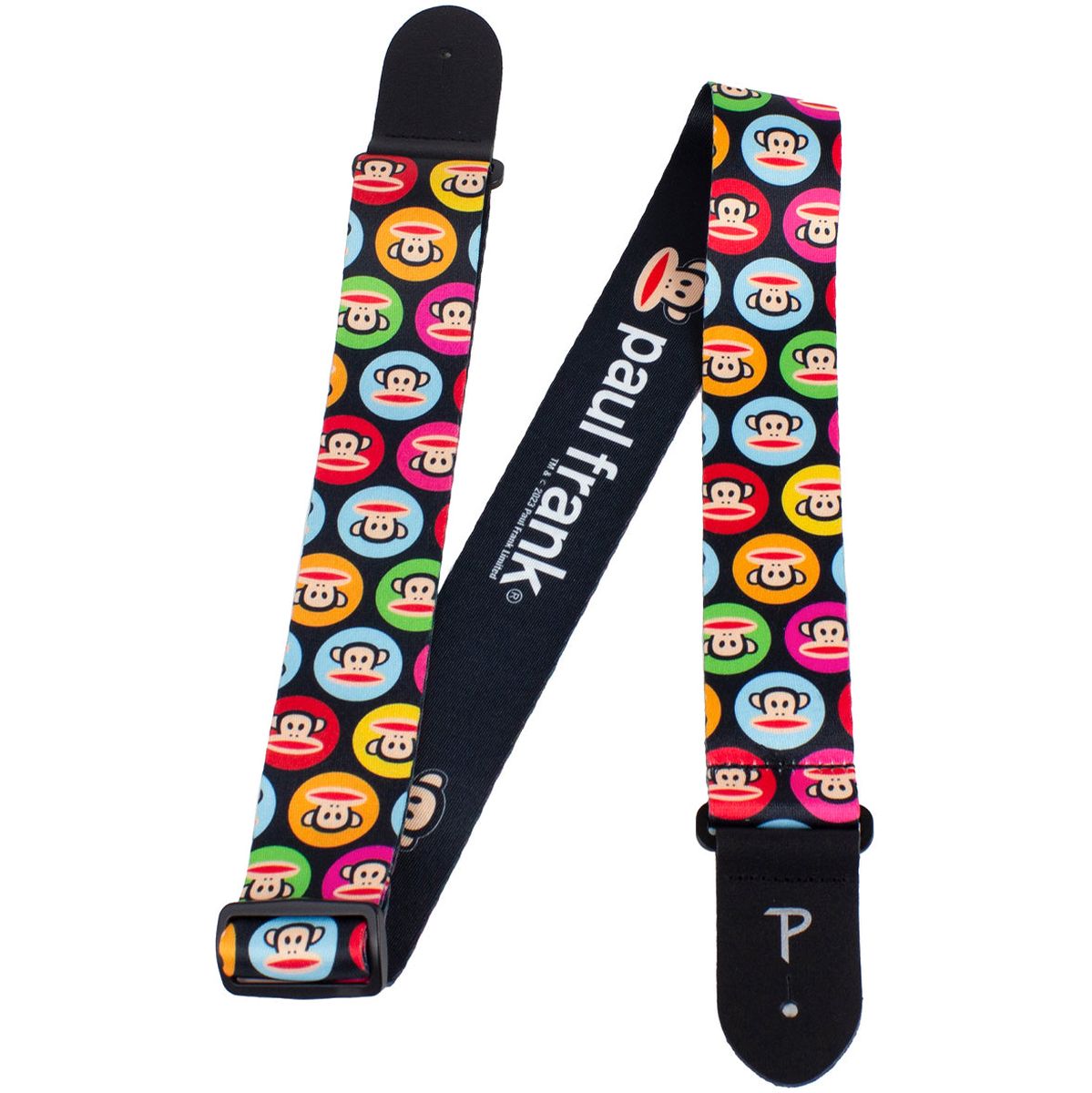 8298 Paul Frank Multi Colour Dots Poly gitaar riem