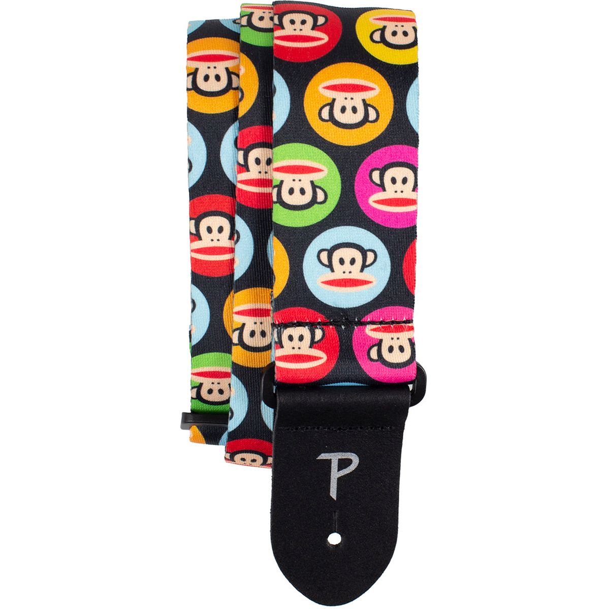 8298 Paul Frank Multi Colour Dots Poly gitaar riem