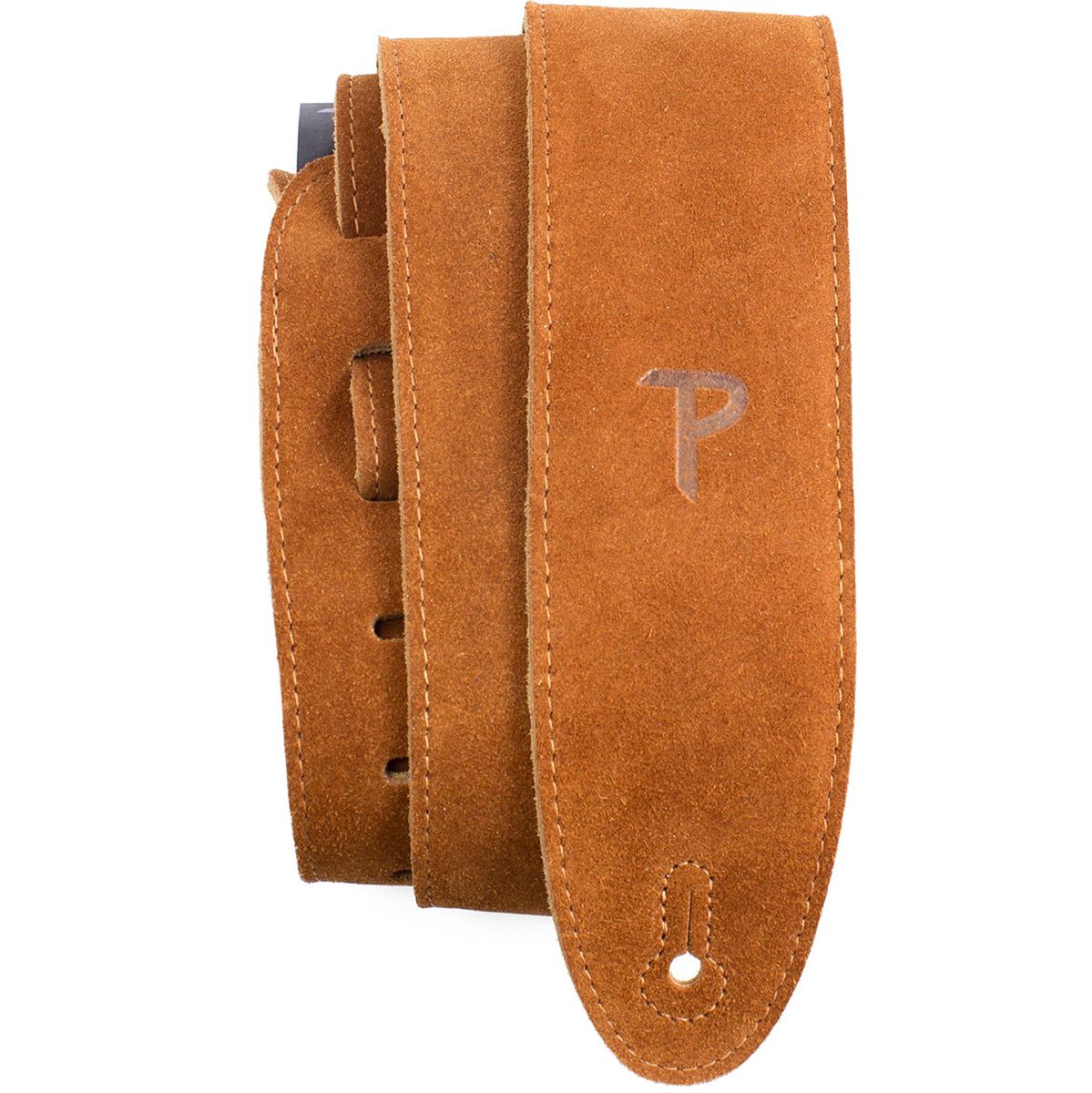 2,5 inch Natural Suede gitaar riem