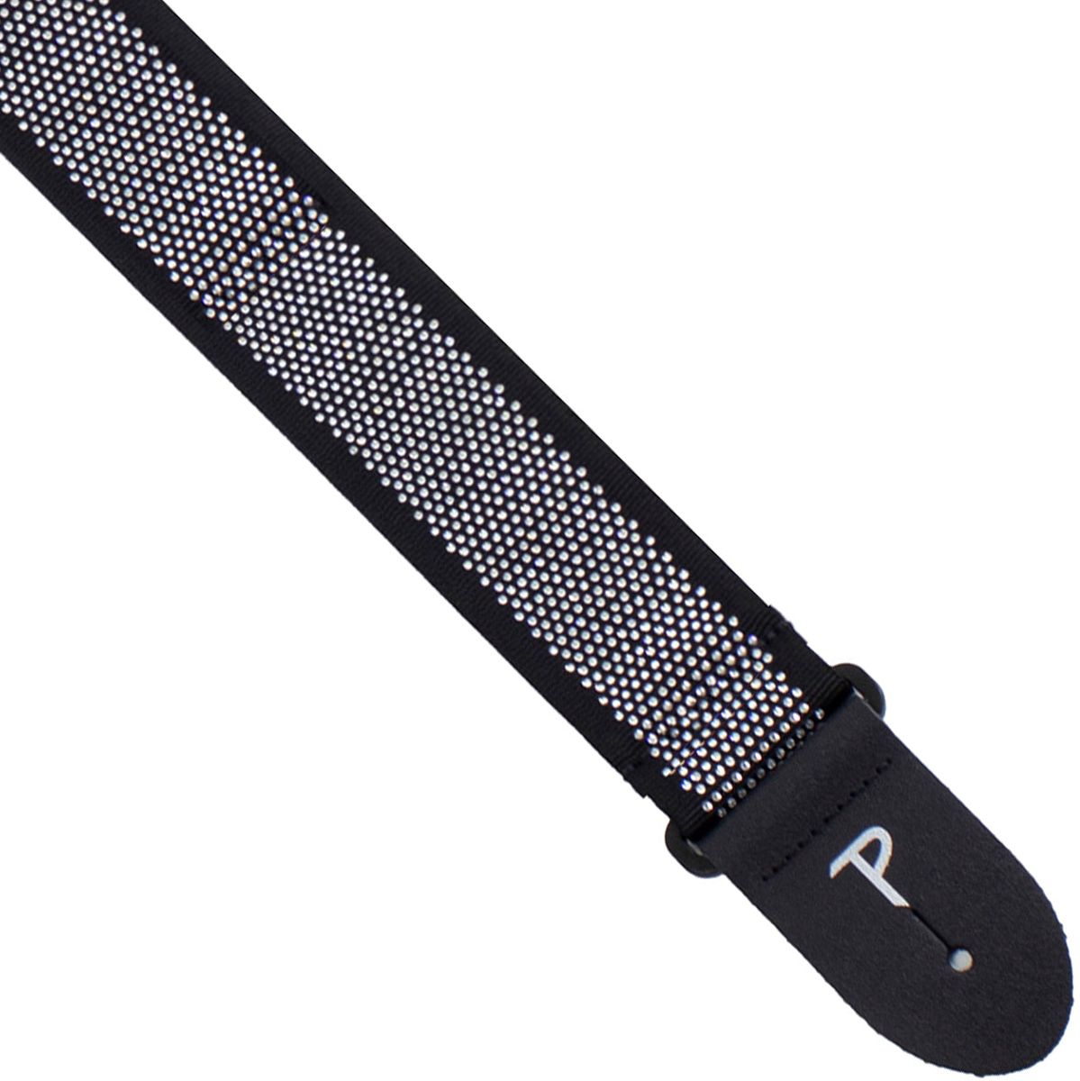 2 inch Tubular Webbing With Rhinestones gitaar riem