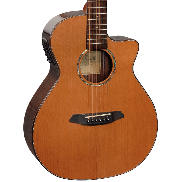 Rathbone R1CRCE akoestisch/elektrisch gitaar vooraanzicht body
