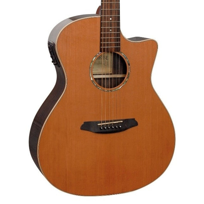 Rathbone R3CECE akoestisch/elektrisch gitaar vooraanzicht body