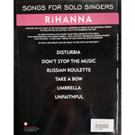 Wise Rihanna  - Songs for Solo Singers - Piano, Zang en Gitaar
