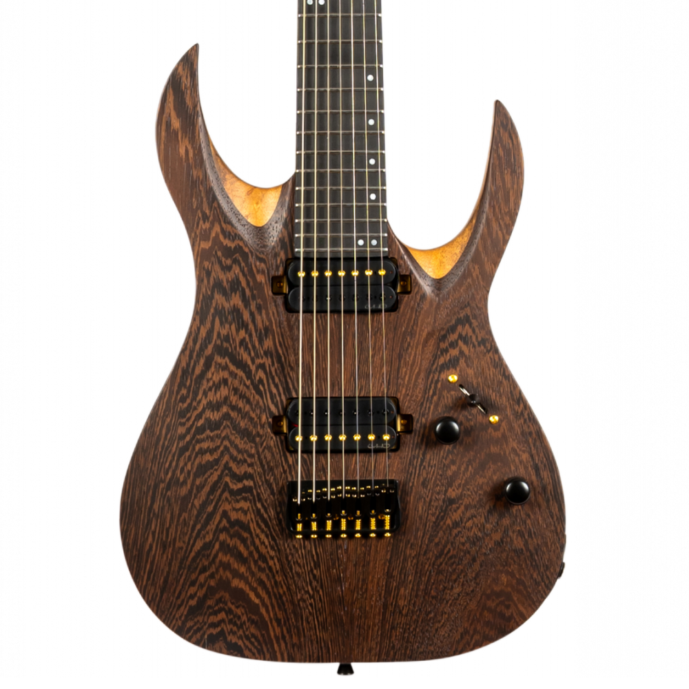 Spira S-1007 7-snarig elektrisch gitaar vooraanzicht van body