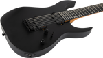 Spira S-407 MBK 7-snarig elektrisch gitaar schuin aanzicht