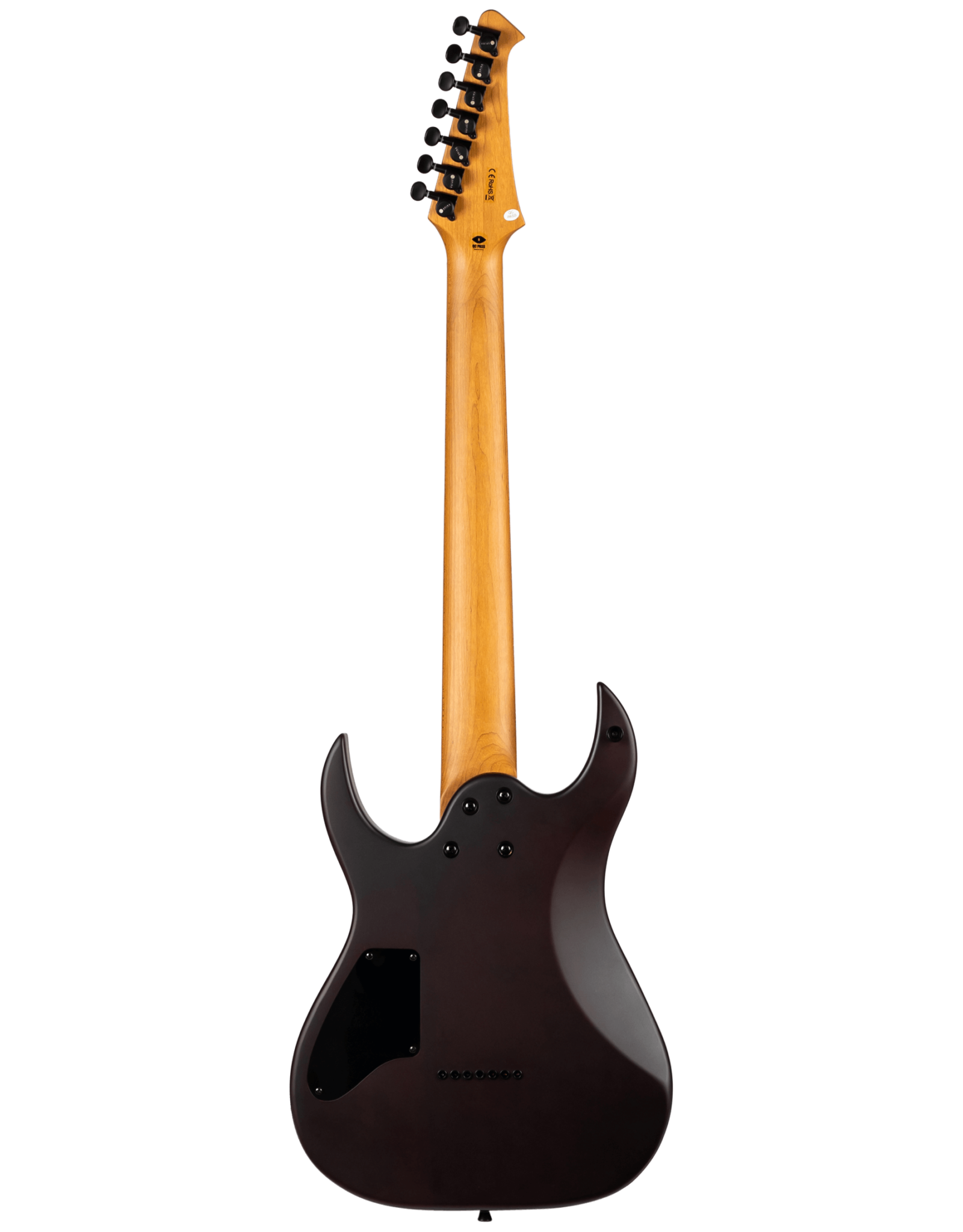 Spira S-407 MWR 7-snarig elektrisch gitaar achteraanzicht