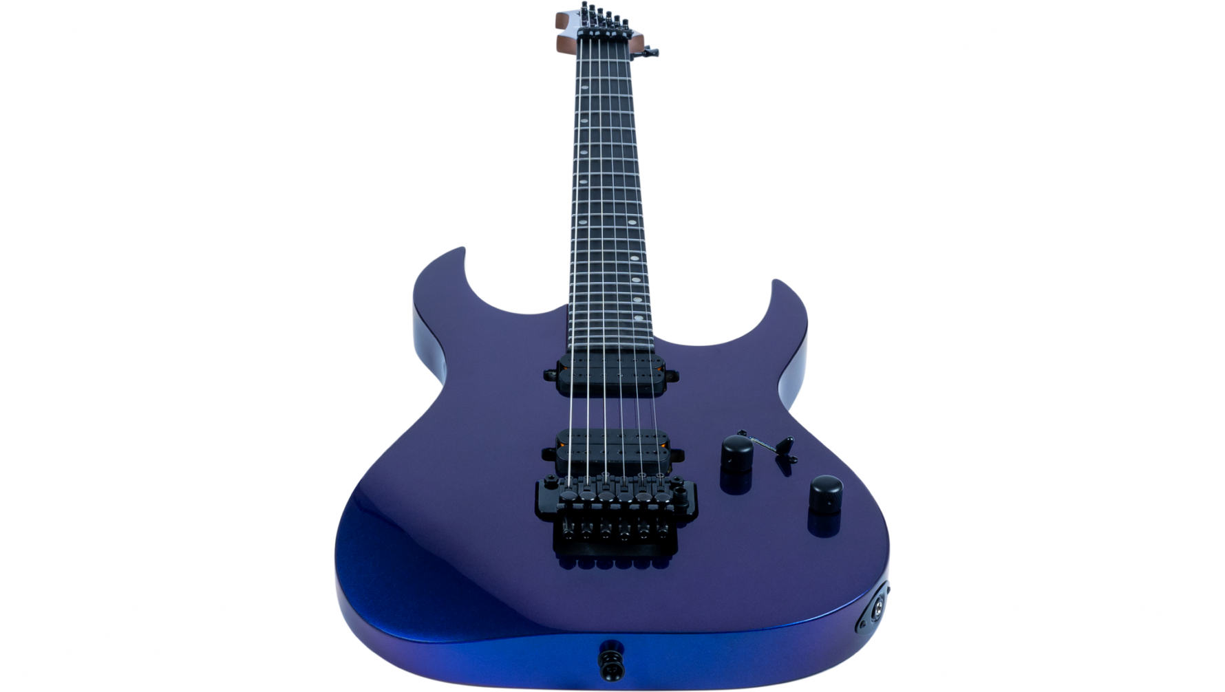 Spira S-420 CHM elektrisch gitaar aanzicht schuin van onderen