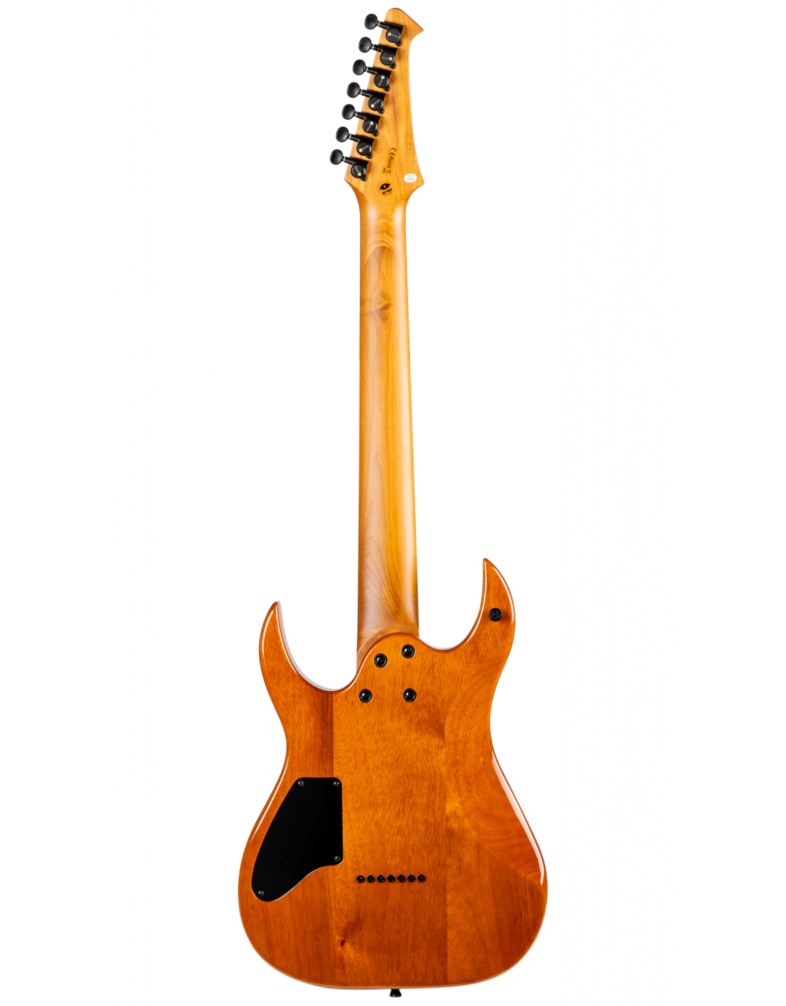 Spira S-507 QFB 7-snarig elektrisch gitaar achteraanzicht