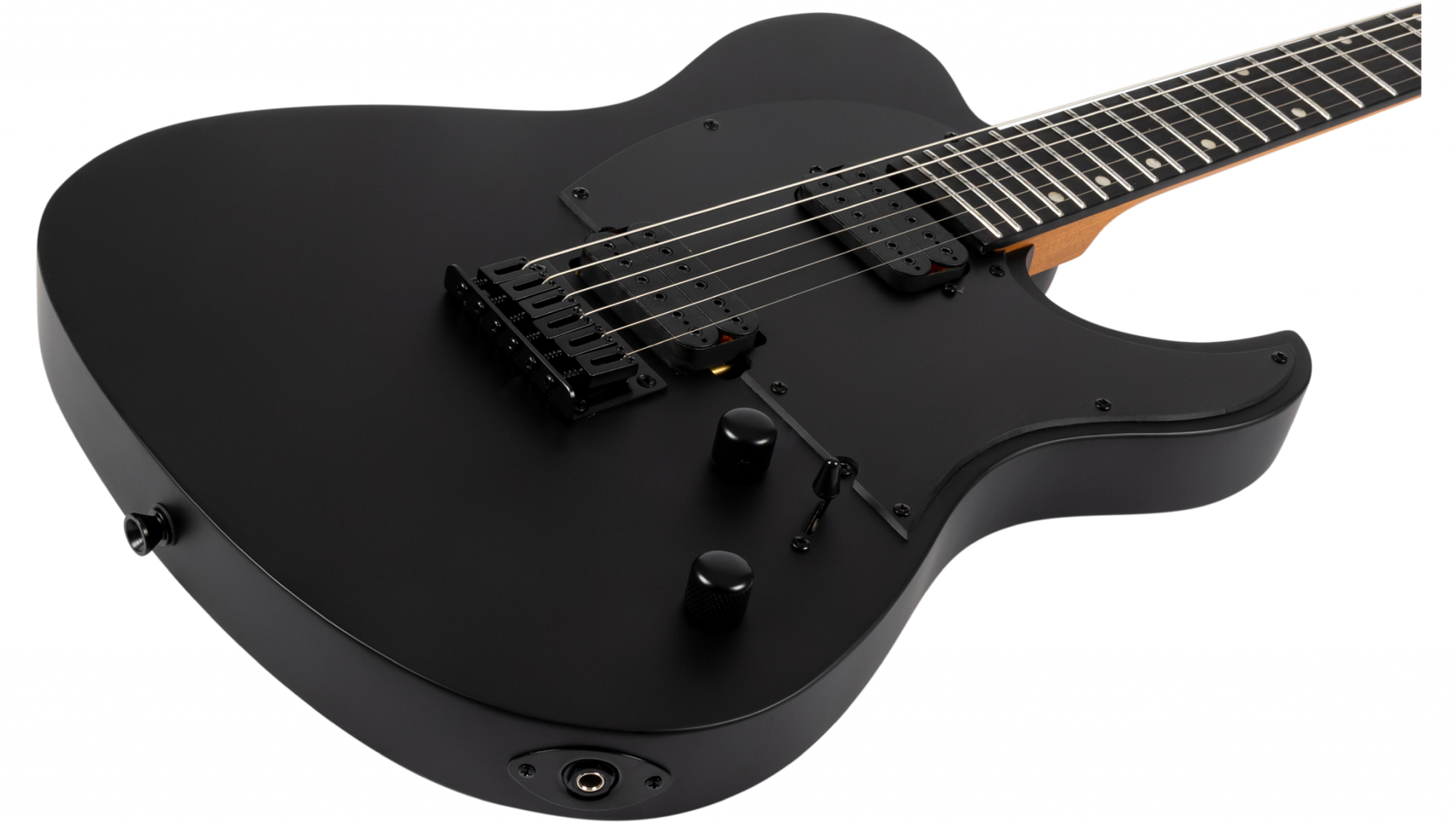 Spira T-400 MBK Baritone elektrisch gitaar schuin aanzicht