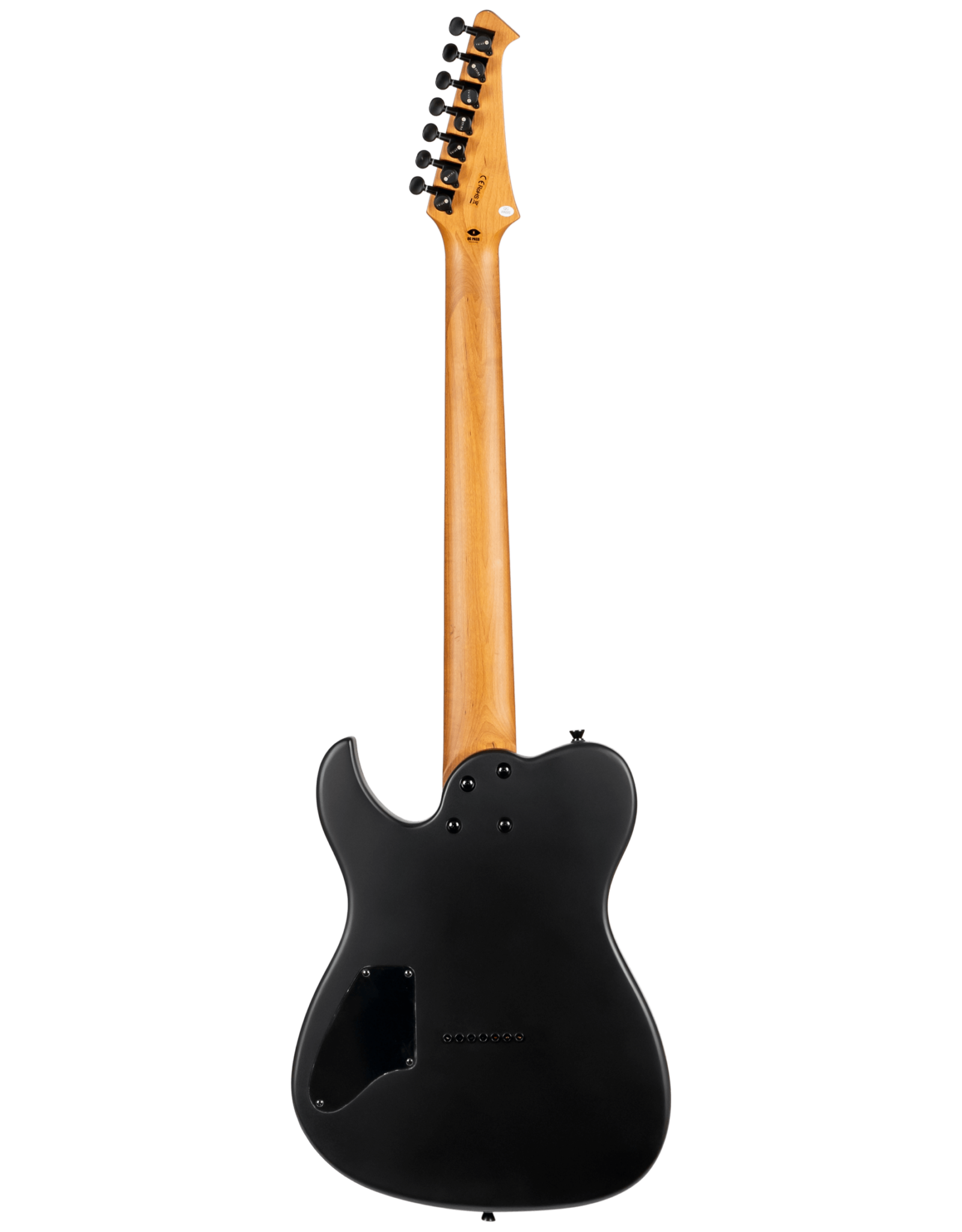 Spira T-407 MBK 7-snarig elektrisch gitaar achteraanzicht