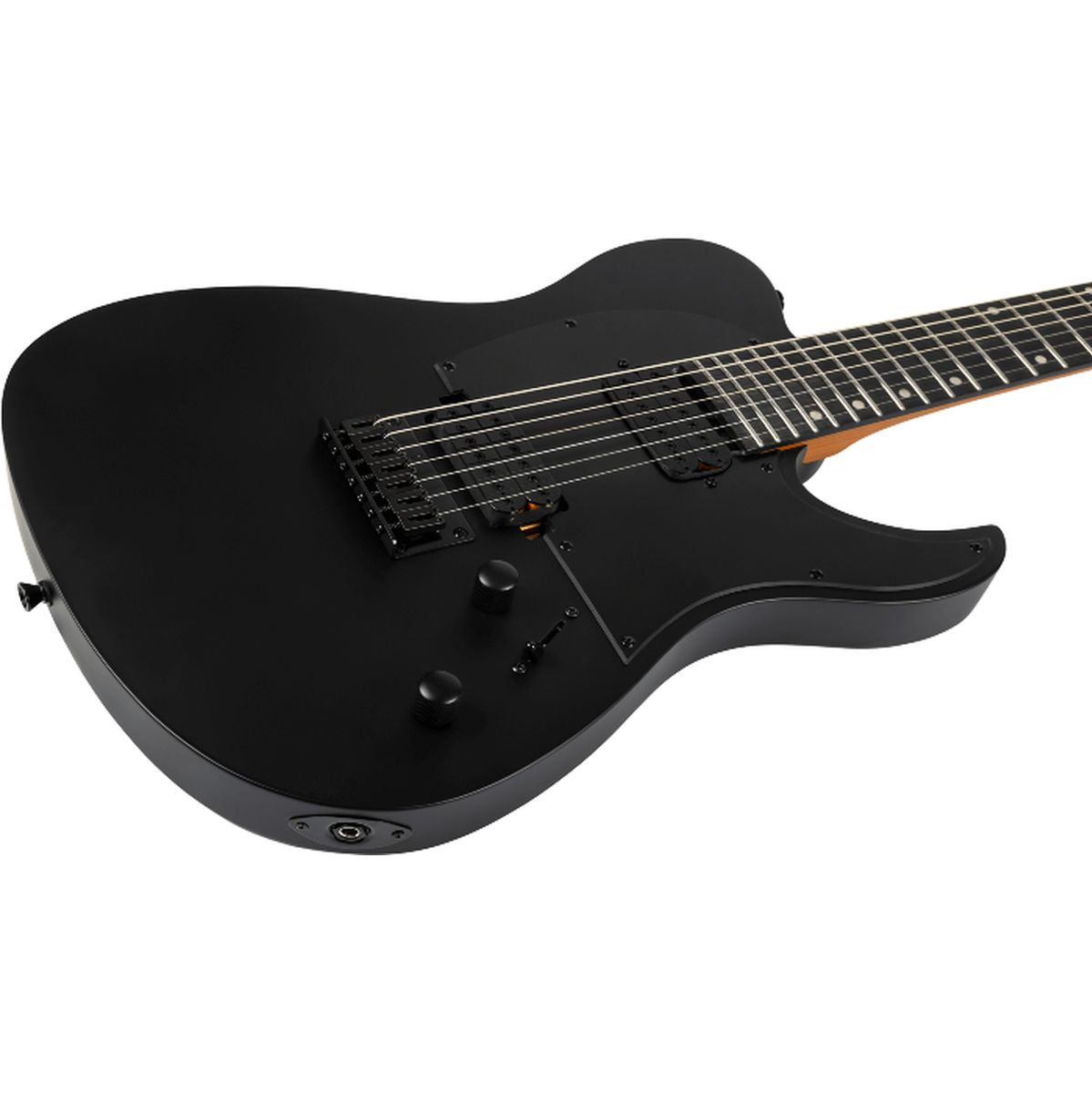 Spira T-407 MBK 7-snarig elektrisch gitaar schuin aanzicht