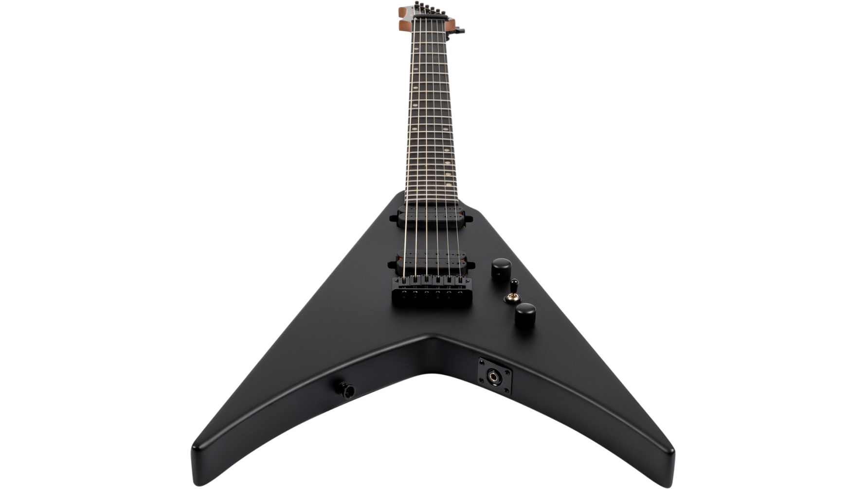 Spira V-400 MBK elektrisch gitaar aanzicht schuin van onderen