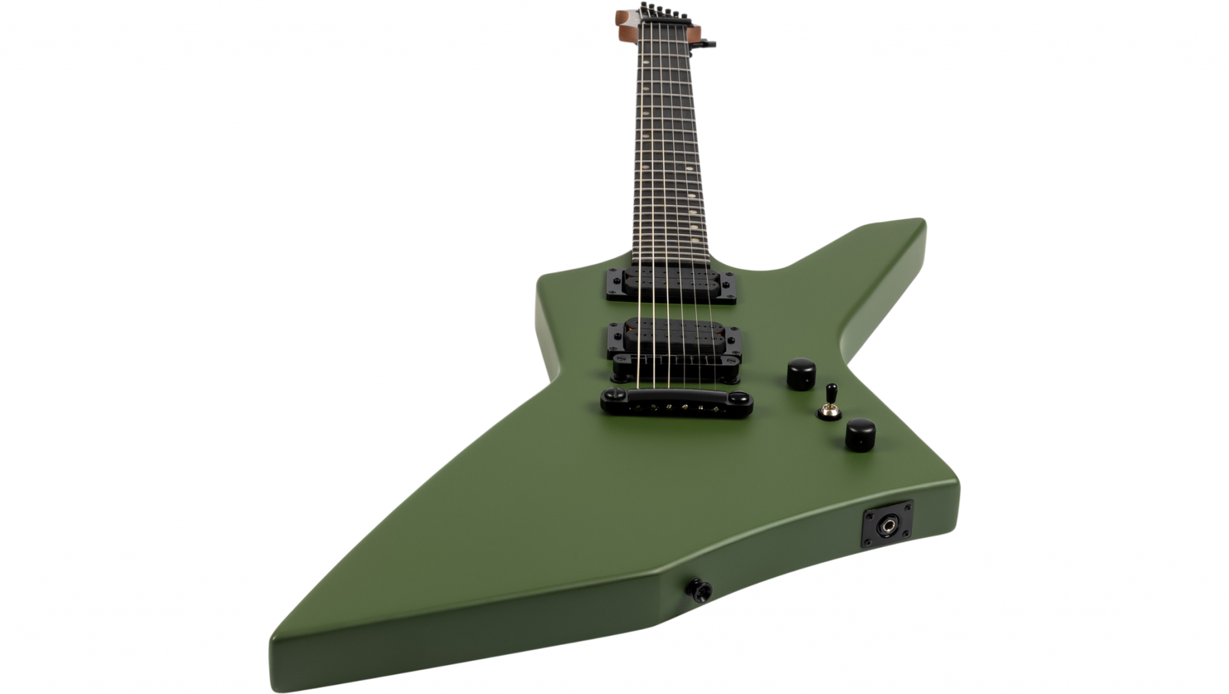 Spira X-400 MGR elektrisch gitaar aanzicht schuin van onderen