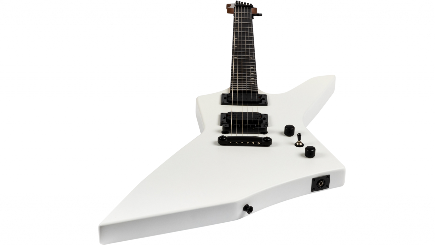 Spira X-400 MWH elektrisch gitaar aanzicht schuin van onderen