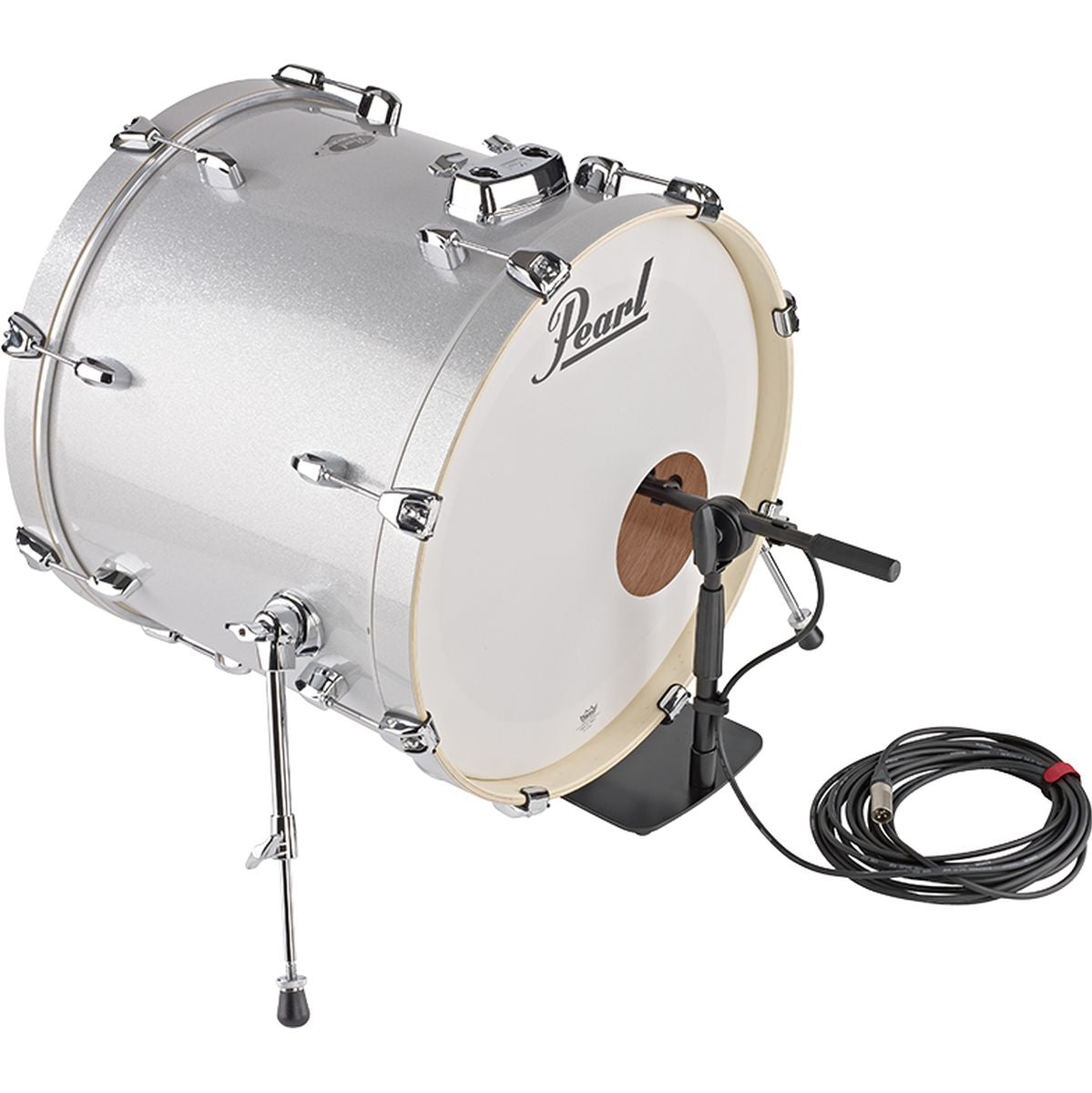 25993 Microfoon standaard laag model met platte voet