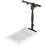 25995 Tafel Microfoon standaard laag model met platte voet