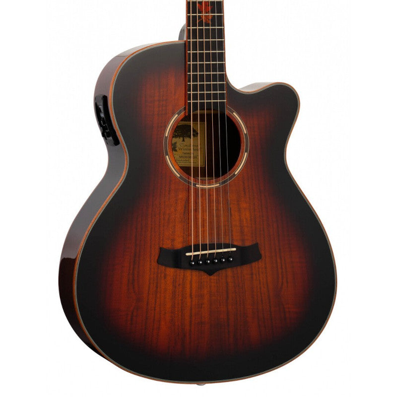 Tanglewood TWX4CEK akoestisch/elektrisch gitaar vooraanzicht body