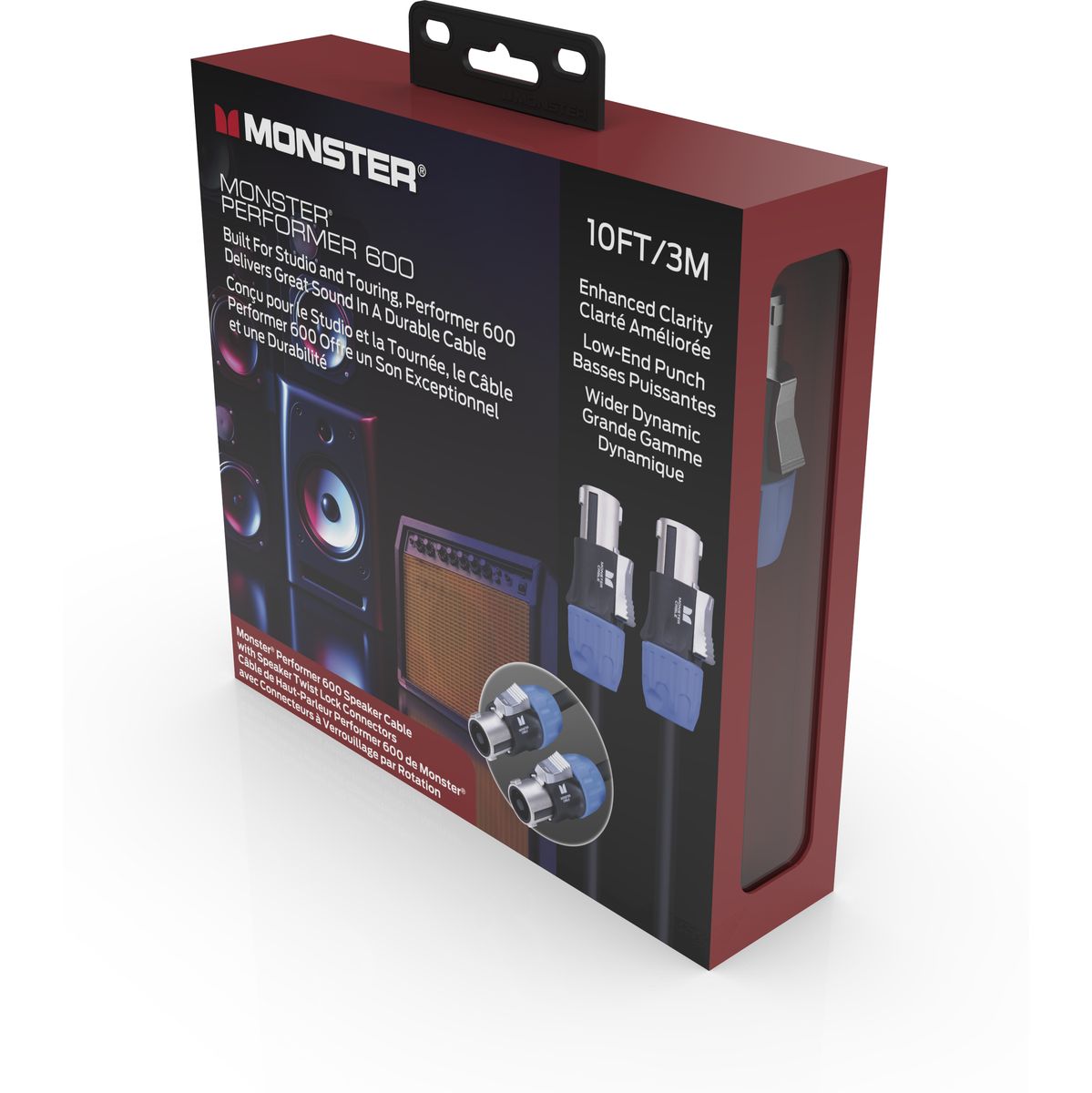 Monster Performer 600 10FT Speakon luidspreker kabel 3 meter