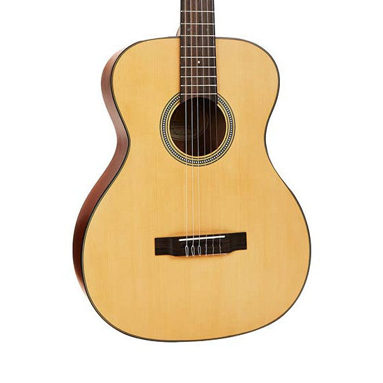 Valencia VA434 klassiek gitaar vooraanzicht body
