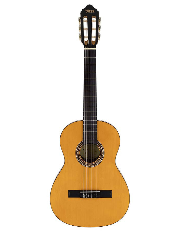 Valencia VC203 3/4 klassiek gitaar aanzicht recht van voren