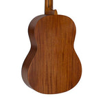 Valencia VC204H hybride klassiek gitaar achteraanzicht body