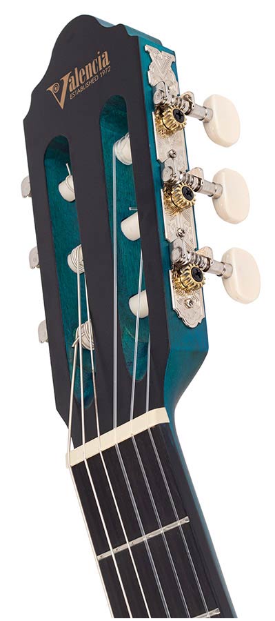 Valencia VC204 TBU klassiek gitaar kop