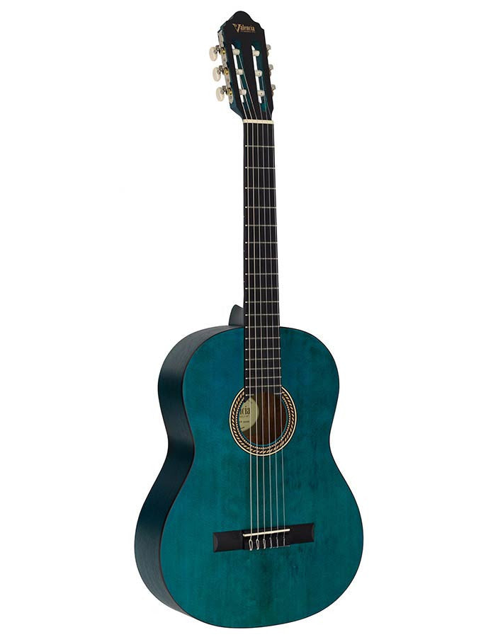 Valencia VC204 TBU klassiek gitaar vooraanzicht