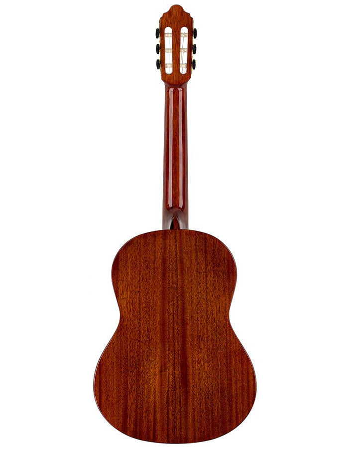 Valencia VC264 CSB klassiek gitaar aanzicht recht van achteren