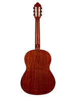 Valencia VC264H hybride klassiek gitaar aanzicht recht van achteren