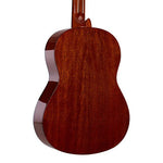 Valencia VC264H hybride klassiek gitaar achteraanzicht body