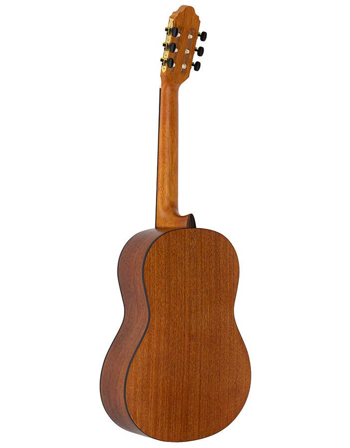 Valencia VC304 ASB klassiek gitaar achteraanzicht
