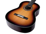Valencia VC304 ASB klassiek gitaar aanzicht body schuin