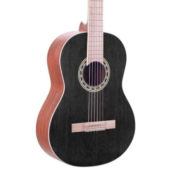 Valencia VC354 BK klassiek gitaar vooraanzicht body