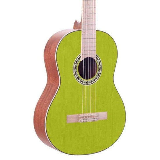 Valencia VC354 GN klassiek gitaar vooraanzicht body